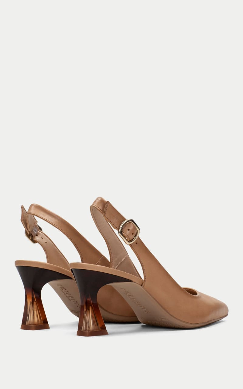 Hispanitas- Dalia Buckle Slingback Heel in Desert - shoes