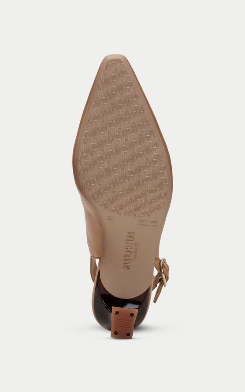 Hispanitas- Dalia Buckle Slingback Heel in Desert - shoes