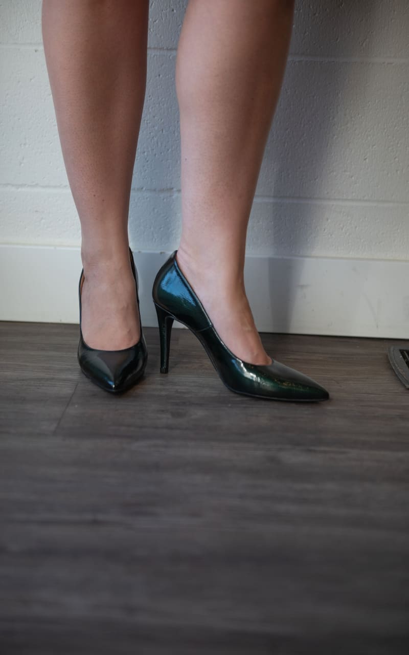 Hispanitas- Samanta Heel in Forest Green - shoes