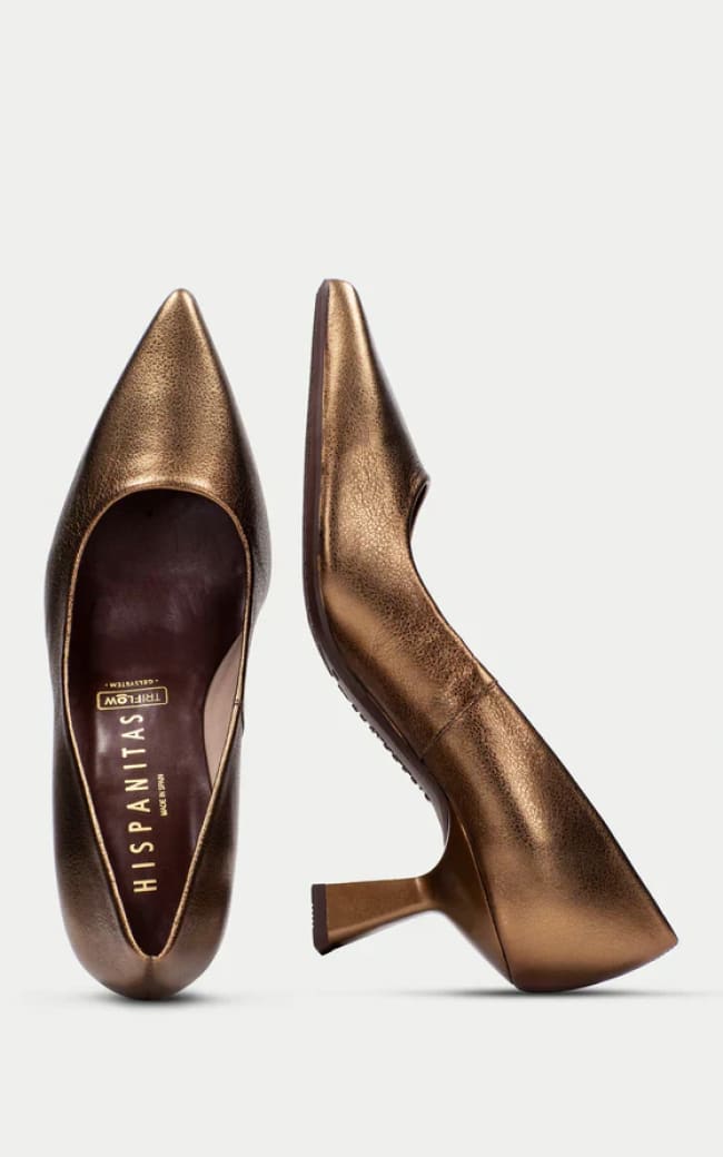 Hispanitas- Nova Pump in Menorca Oro Viejo - footwear