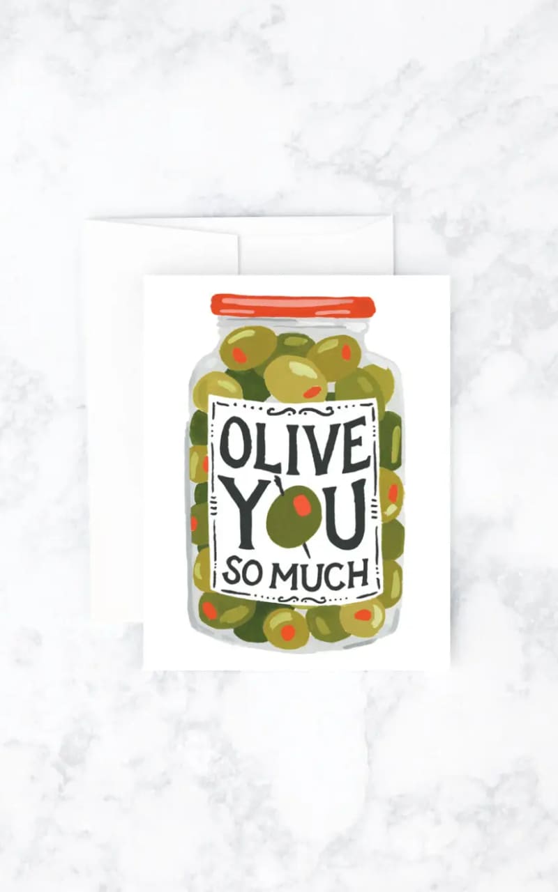 Idlewild Co.- Olive You Greeting Card - Gift & Home