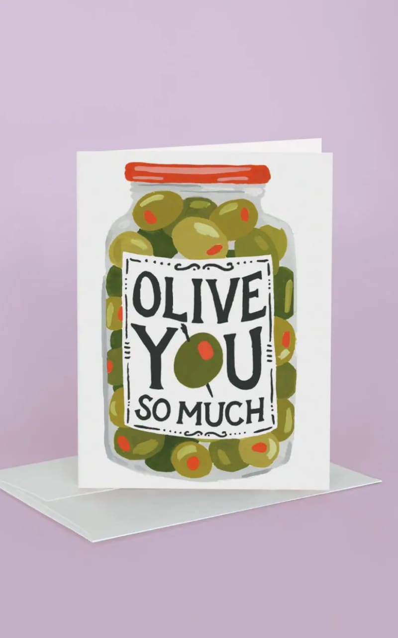 Idlewild Co.- Olive You Greeting Card - Gift & Home
