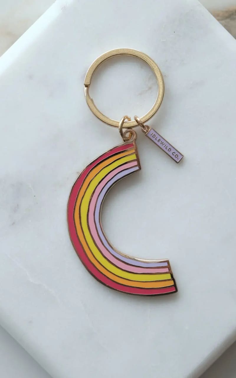 Idlewild Co.- Rainbow Enamel Keychain - Gift & Home