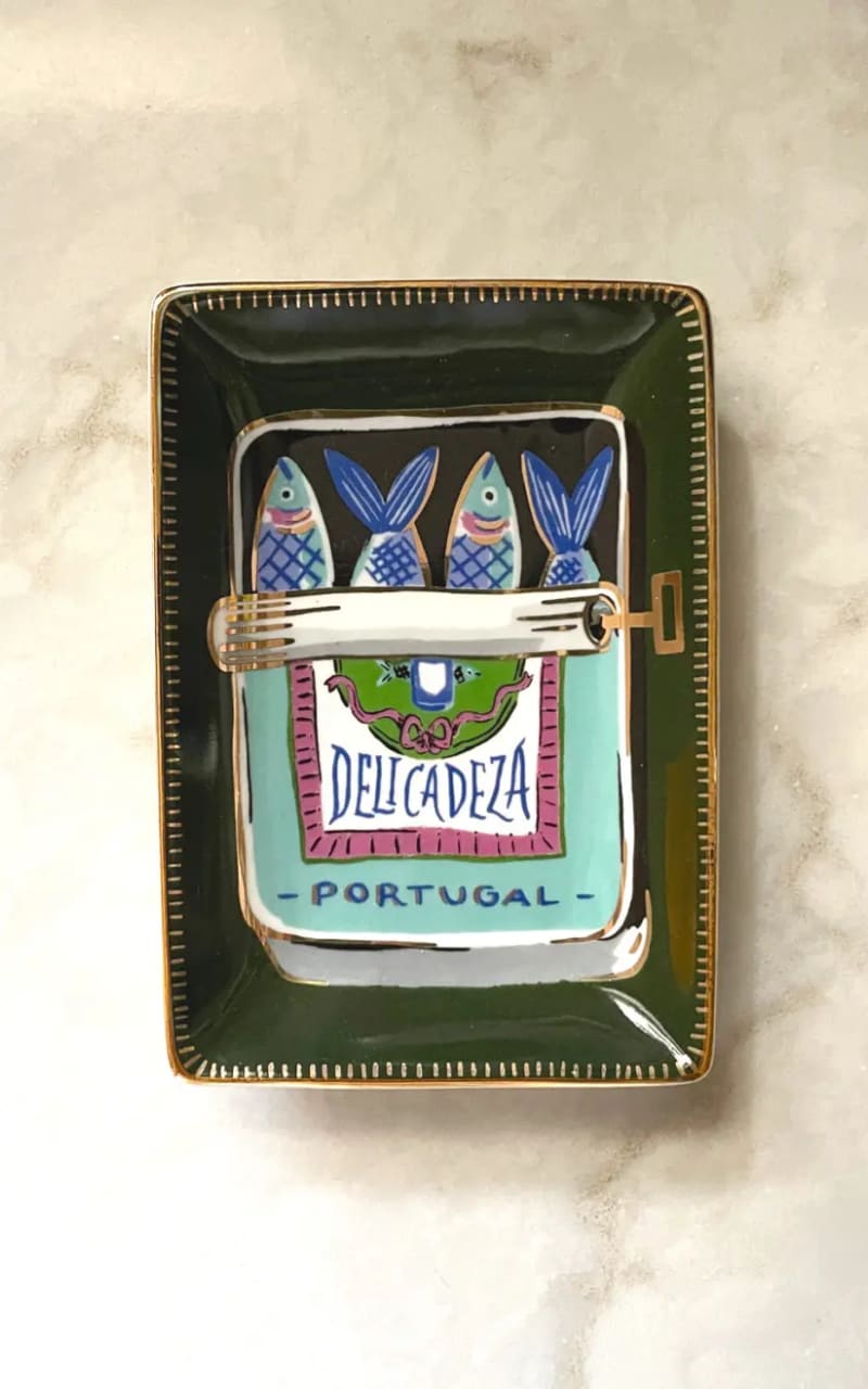 Idlewild Co.- Sardines Porcelain Trinket Dish - Gift & Home
