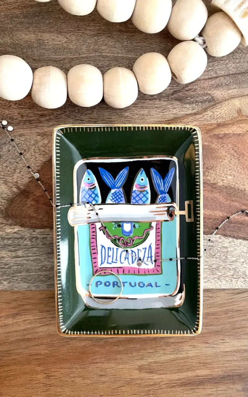 Idlewild Co.- Sardines Porcelain Trinket Dish - Gift & Home