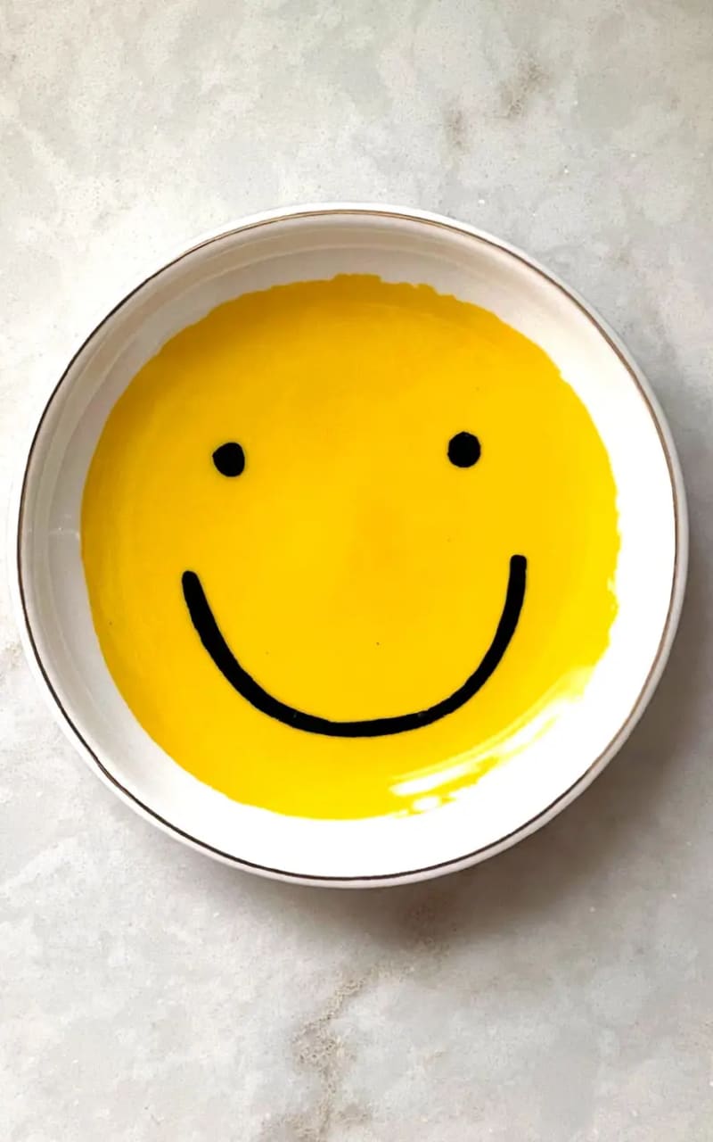 Idlewild Co.- Smiley Porcelain Trinket Dish - Gift & Home