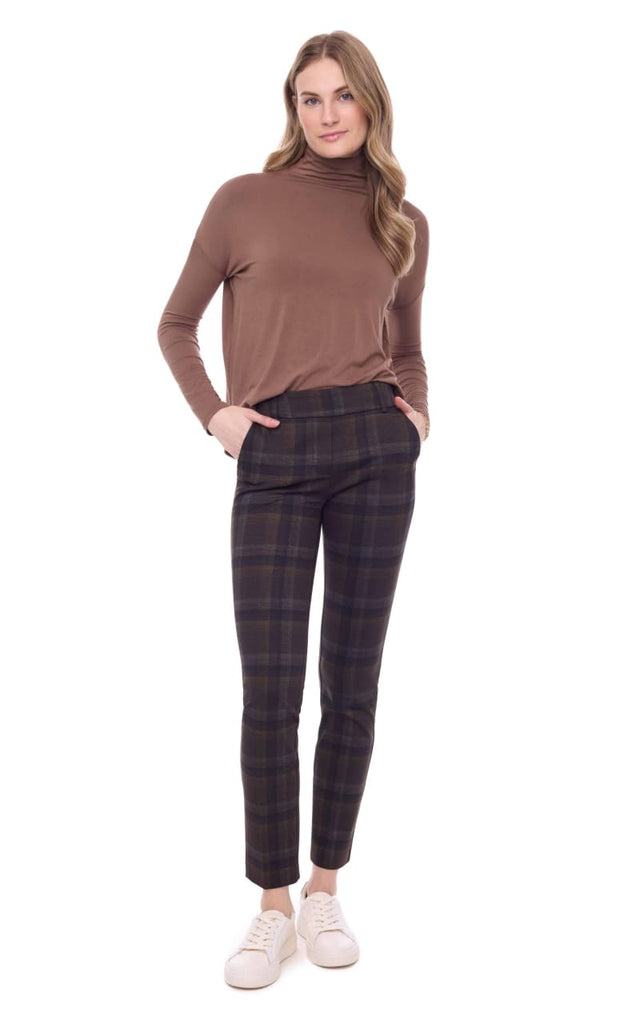 ILTM - Bonnie Kodiak Plaid Full-Length Ponte Pant - pant