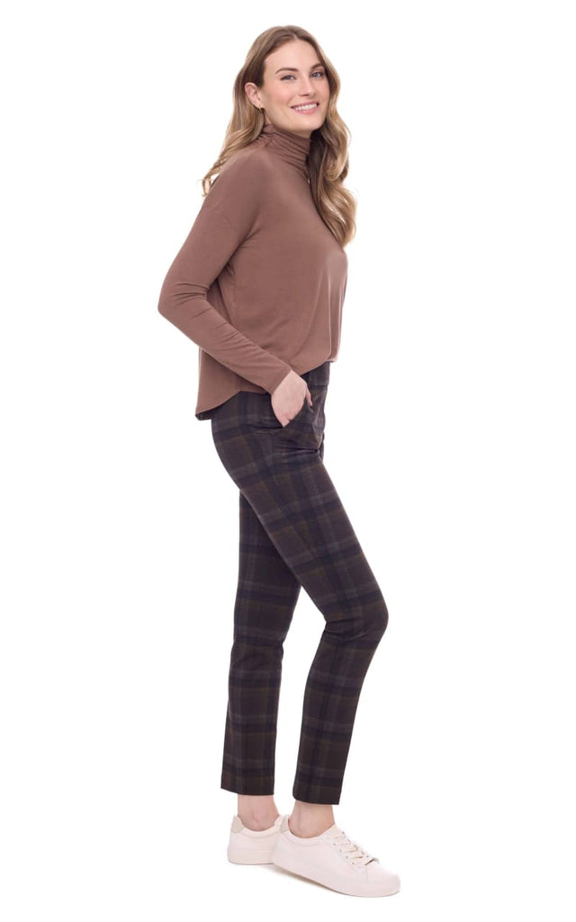 ILTM - Bonnie Kodiak Plaid Full-Length Ponte Pant - pant