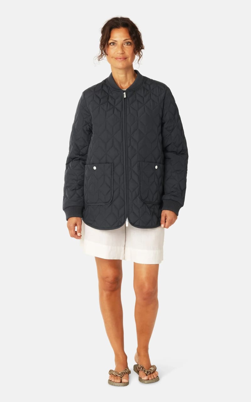 Ilse Jacobsen- Quilt Jacket in Dark Indigo - Outerwear