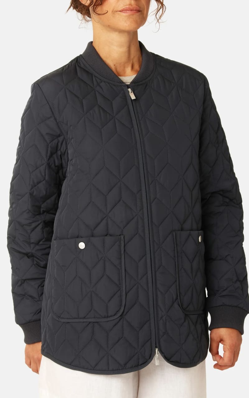 Ilse Jacobsen- Quilt Jacket in Dark Indigo - Outerwear
