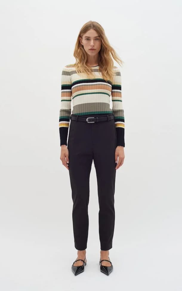 InWear- Paja Knit Top in Multi Stripes - Shirts & Tops