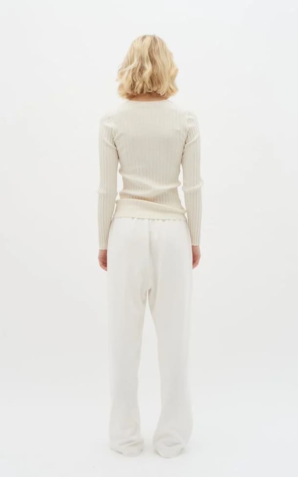 InWear- Paja Knit Top in Winter White - Shirts & Tops