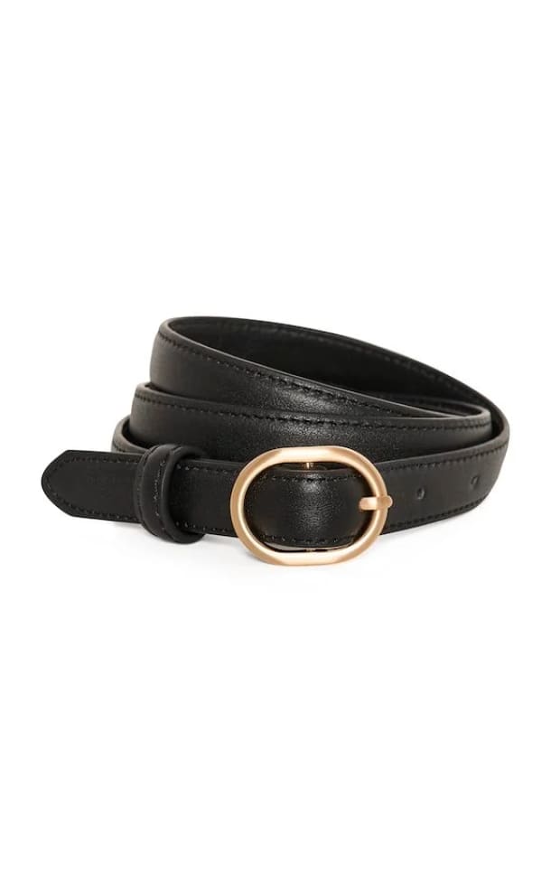 InWear- Ryder Slim Belt - Black / S/M - belt