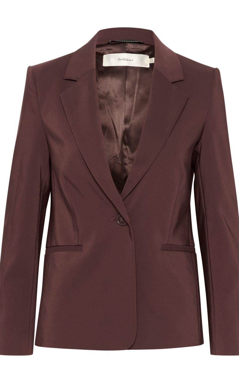 InWear- Zella Classic Short Blazer in Brown Puce