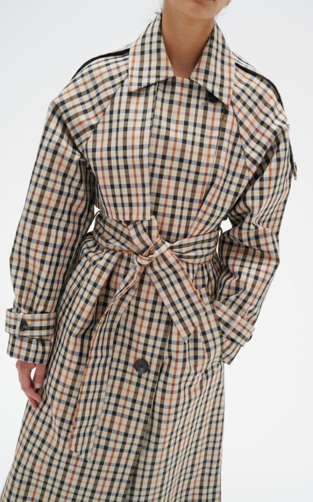 InWear- Toini Check Trenchcoat - outerwear