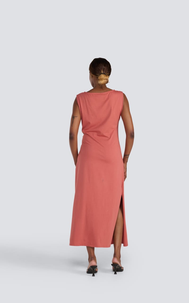 Jessica Laura- Round Neck Tank Dress in Teracotta - DRESS