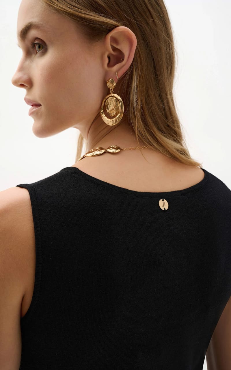 Joseph Ribkoff- Knit Sleeveless Dress in Black - DRESS