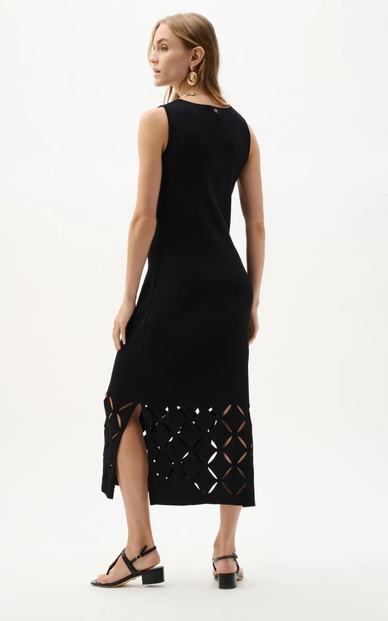 Joseph Ribkoff- Knit Sleeveless Dress in Black - DRESS