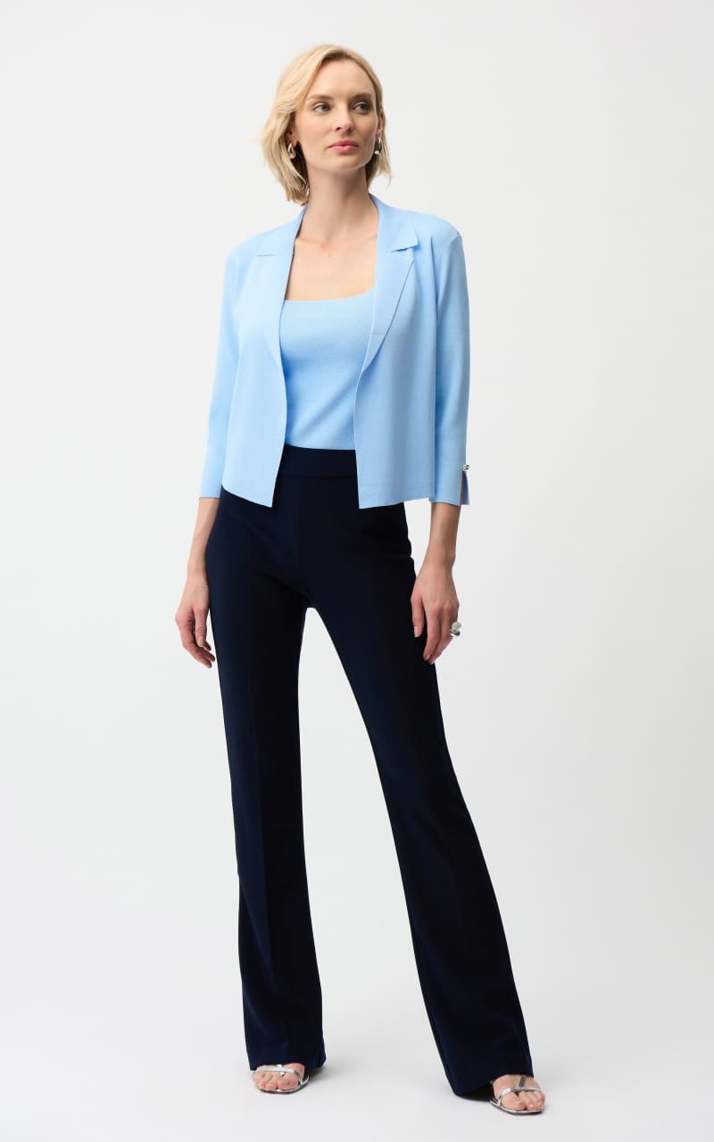 Joseph Ribkoff- Open Front Cardigan in Sky Blue - SWEATER &