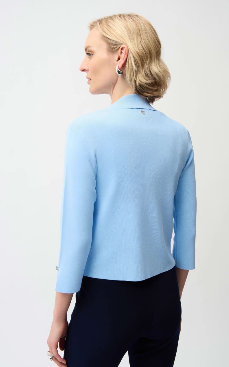 Joseph Ribkoff- Open Front Cardigan in Sky Blue - SWEATER &
