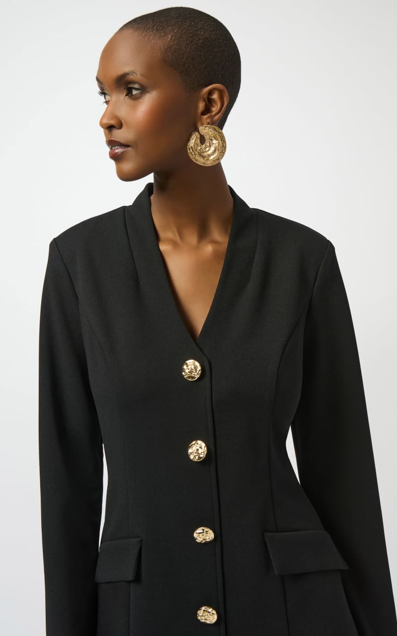Joseph Ribkoff Scuba Crepe Sheath Dress in Black DRESS