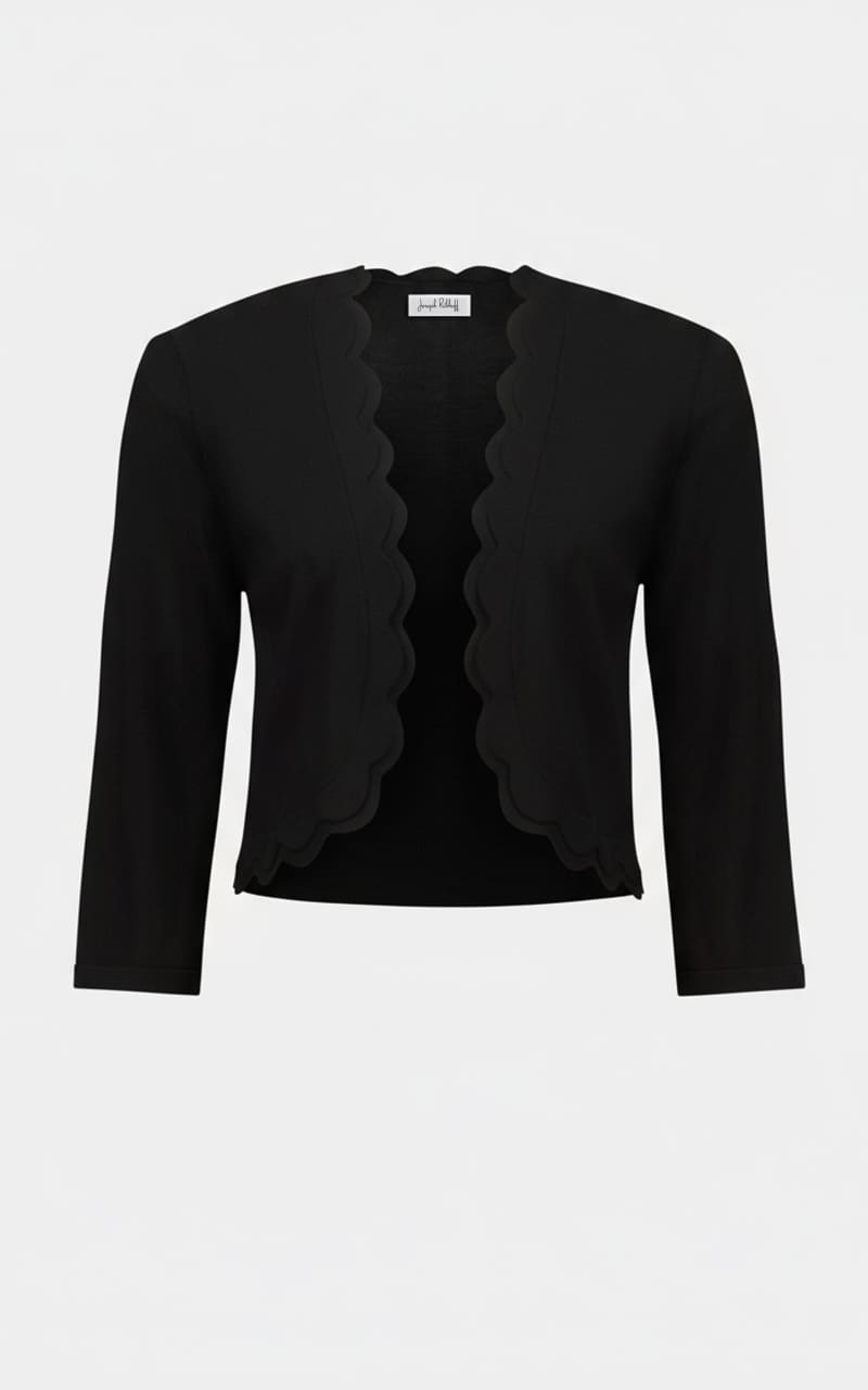 Joseph Ribkoff- Sweater Knit Fitted Bolero Cardigan