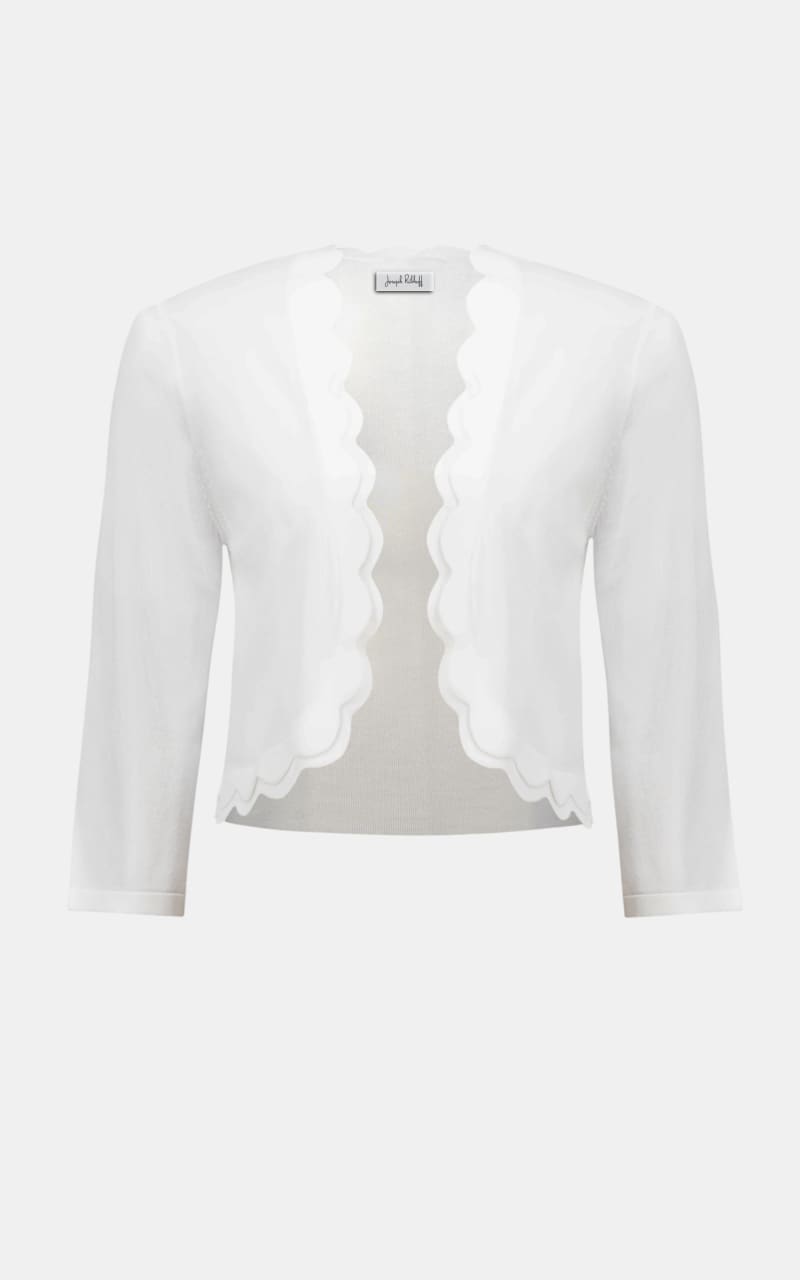 Joseph Ribkoff- Sweater Knit Fitted Bolero Cardigan