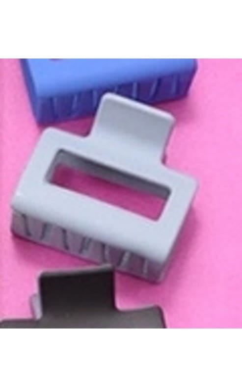 JOSSLYN- Matte Hair Claw Clip - Grey - Accessories