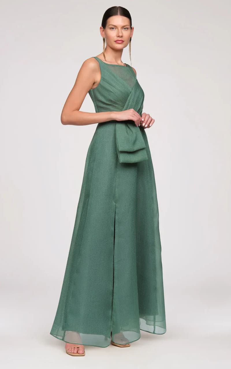 JS Collections- Carey Organza Gown in Mallard - DRESS