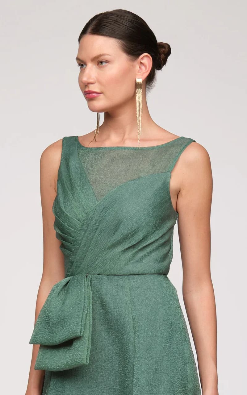 JS Collections- Carey Organza Gown in Mallard - DRESS