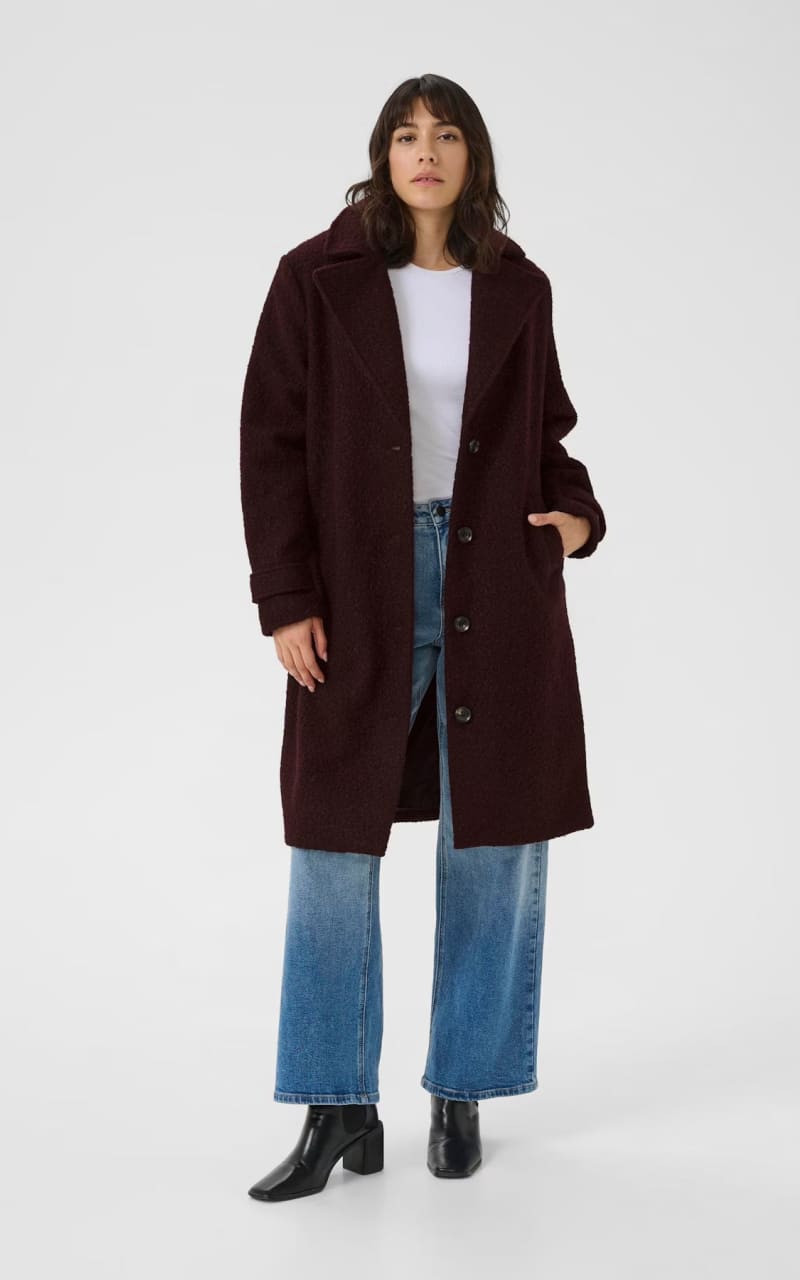 Kaffe- Anne Coat - Fudge / 34 - Outerwear
