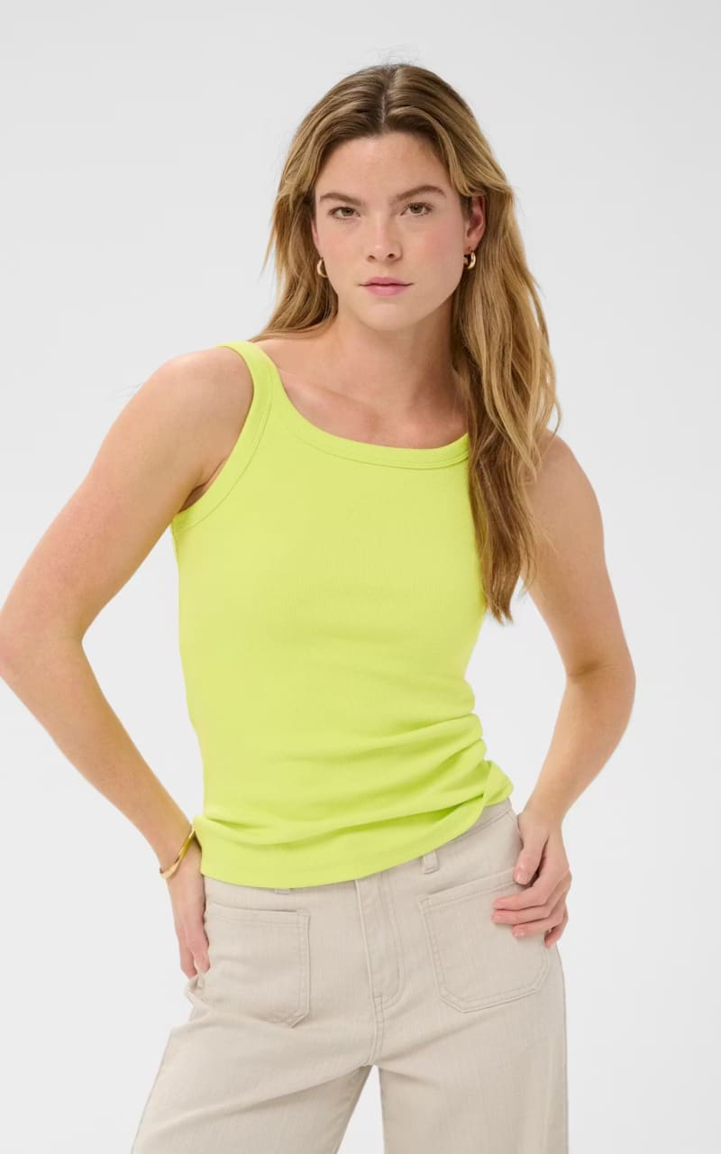 Kaffe- Carna Tank Top - Wild Lime / XS - T-SHIRT & TANK
