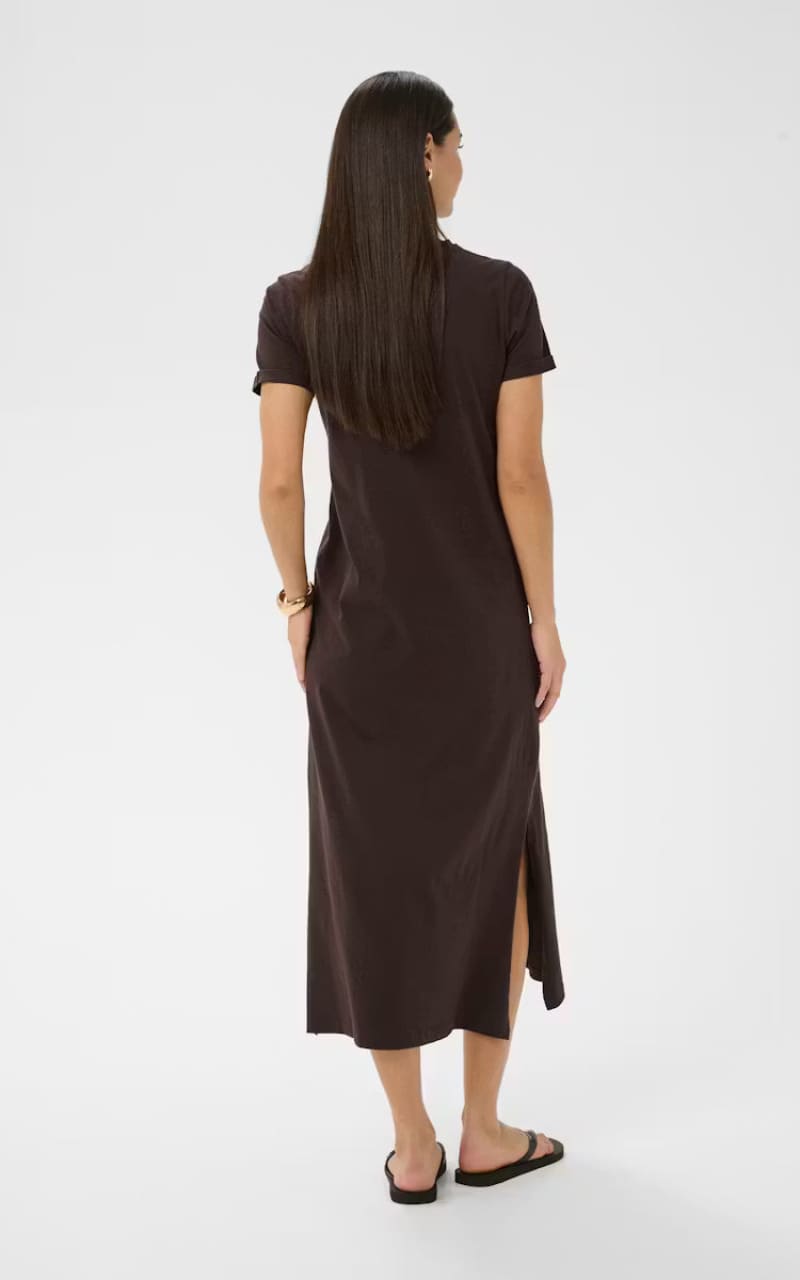 Kaffe- Celina T-Shirt Dress in Black Coffee - DRESS