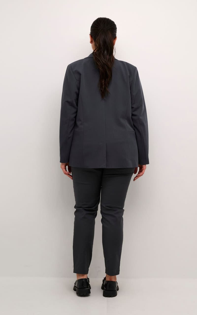 Kaffe Curve- Sakira Blazer in Black Oyster