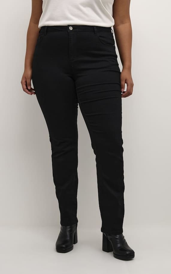 Kaffe Curve- Willa Ida Straight Jean - denim