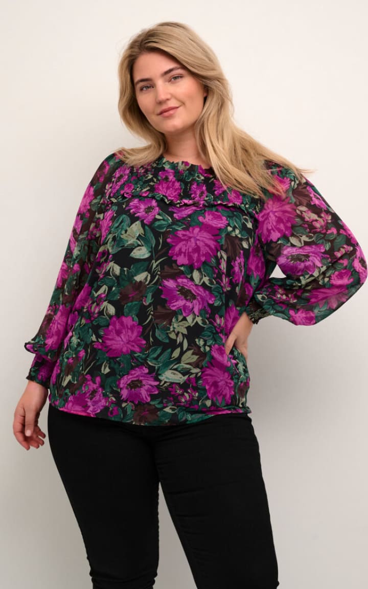 Kaffe Curve- Willie Floral Blouse