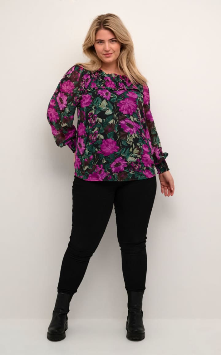 Kaffe Curve- Willie Floral Blouse