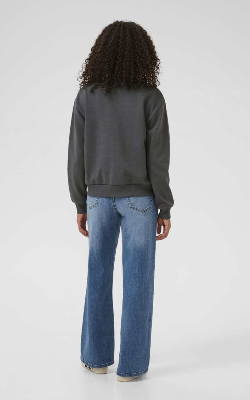 Kaffe- Elenora Sweatshirt in Black Oyster - SWEATER &