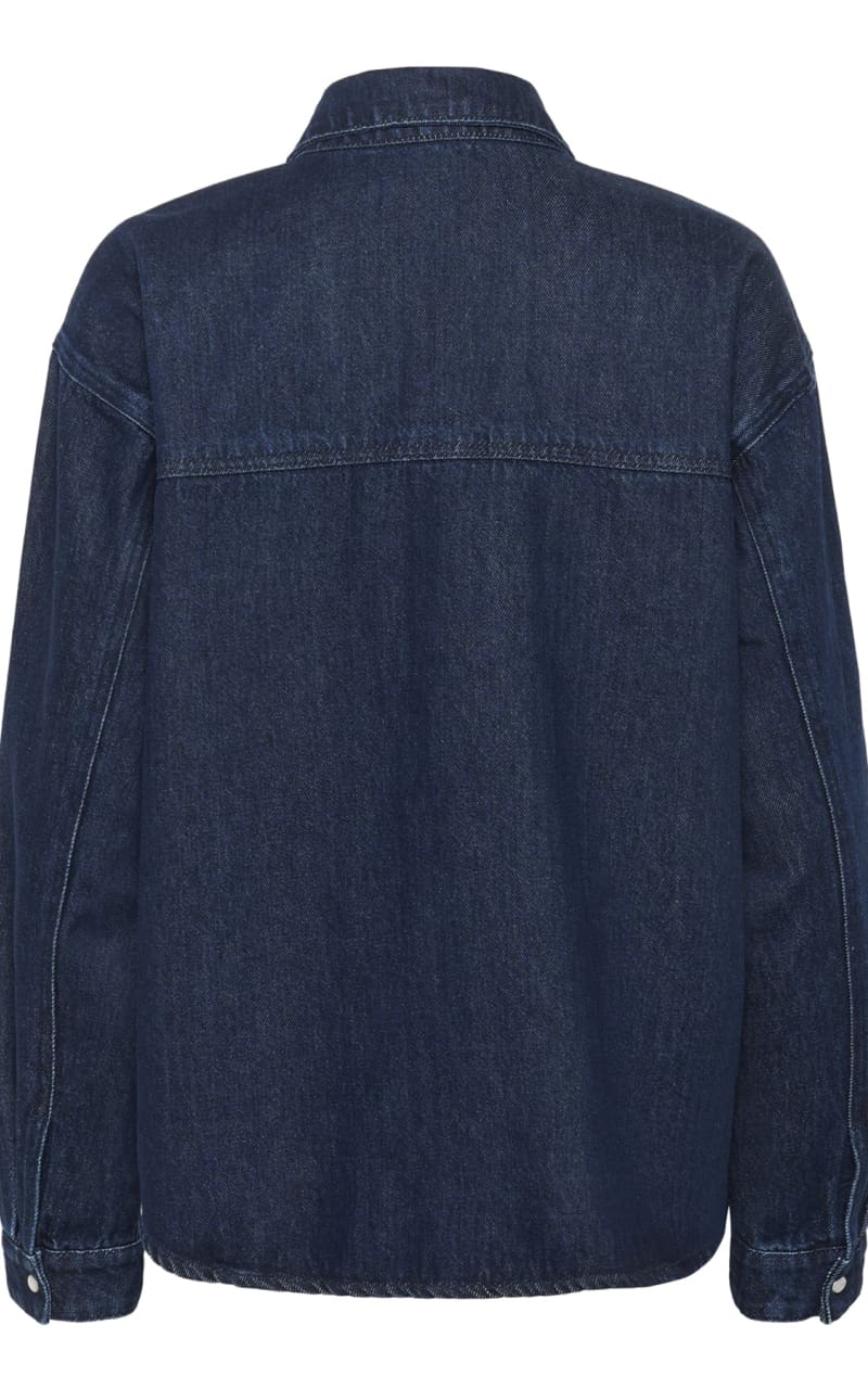 Kaffe- Eloise Denim Shirt in Dark Blue - denim