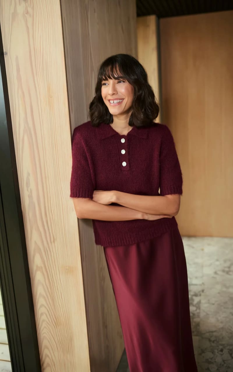 Kaffe- Emilie Polo Pullover - SWEATER & SWEATSHIRT