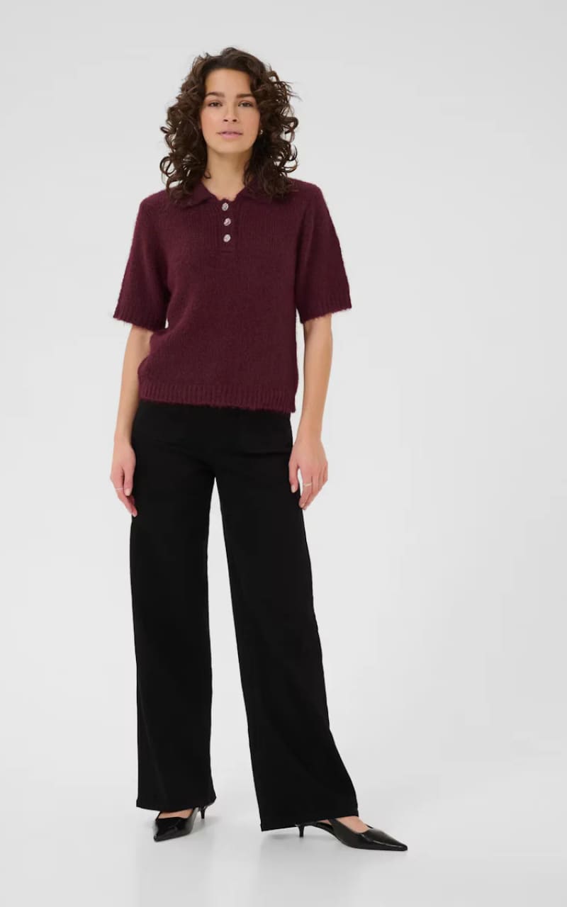 Kaffe- Emilie Polo Pullover - SWEATER & SWEATSHIRT