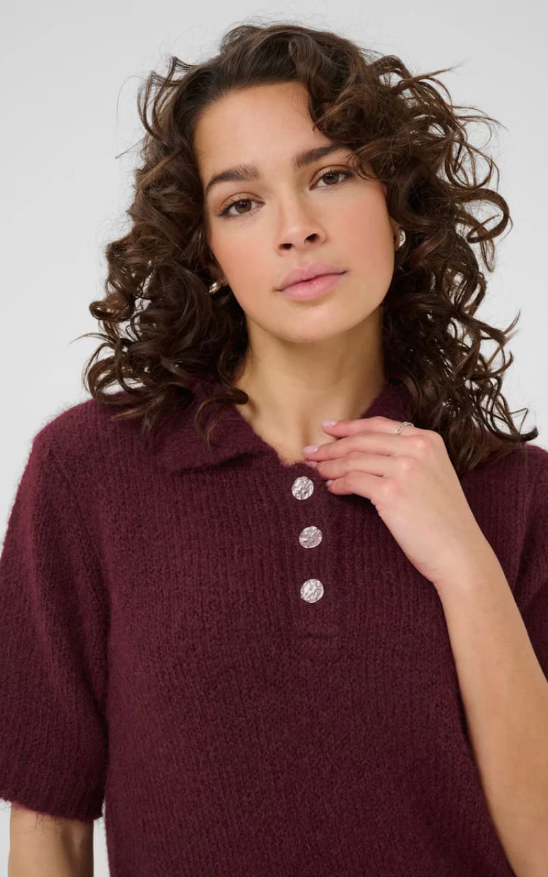 Kaffe- Emilie Polo Pullover - SWEATER & SWEATSHIRT