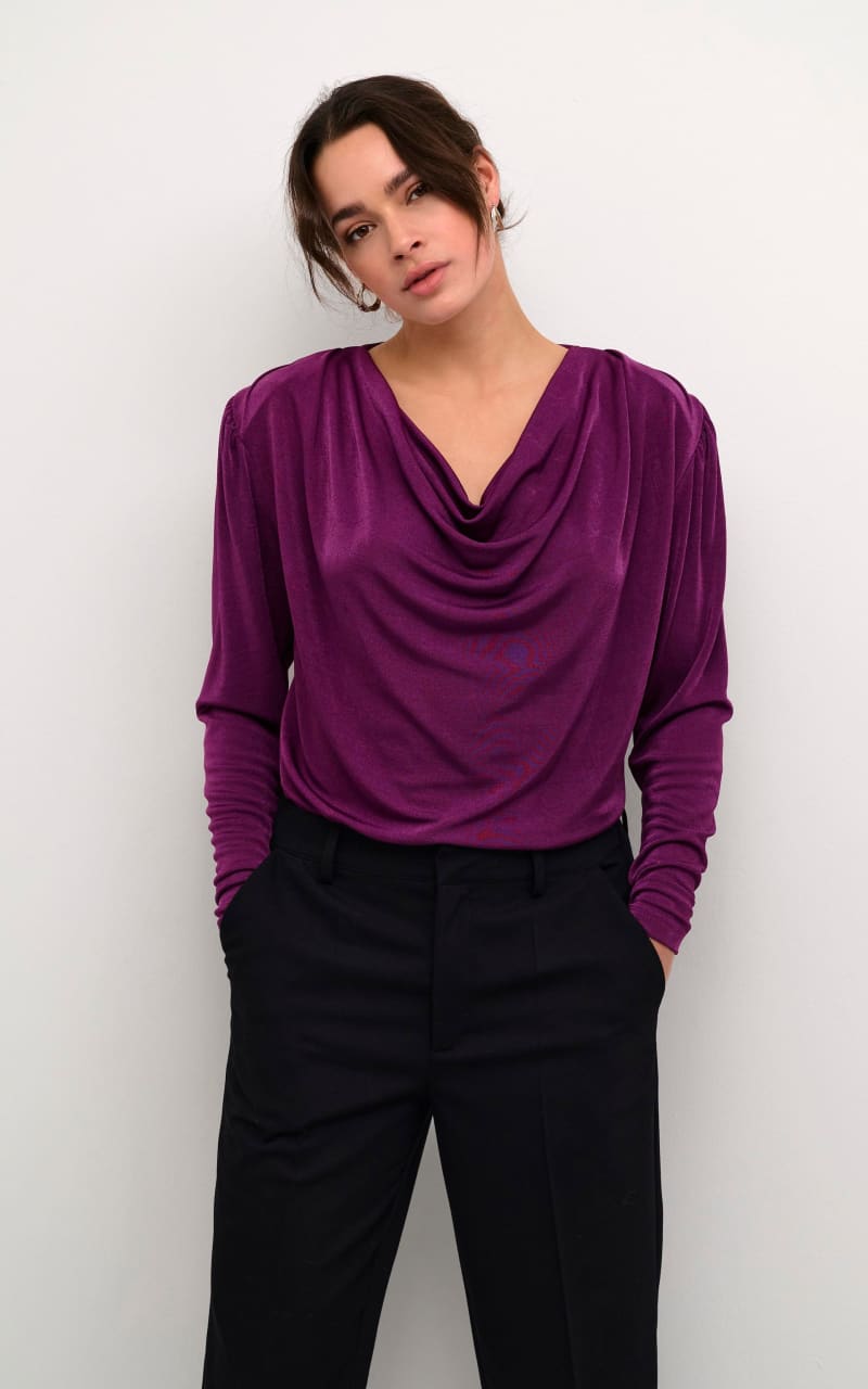 Kaffe- Gina Velour Blouse