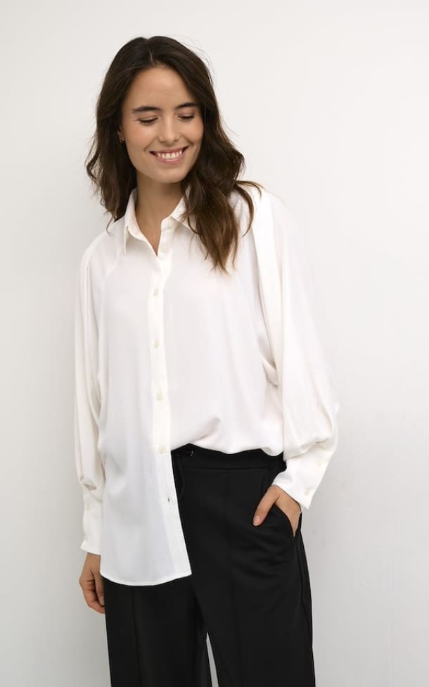 Kaffe- Lea Button Top - Blouse