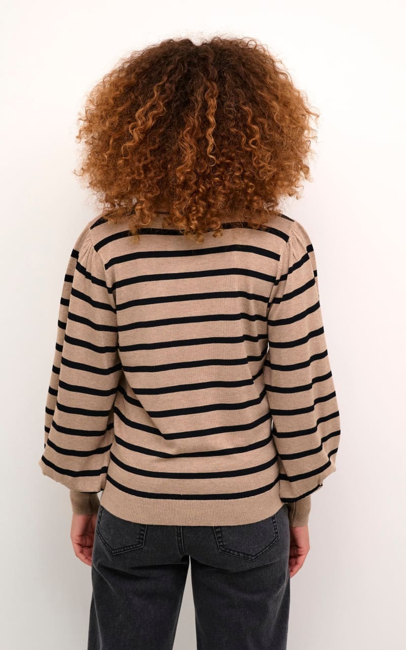 Kaffe- Lizzy Stripe Knit Pullover - sweater