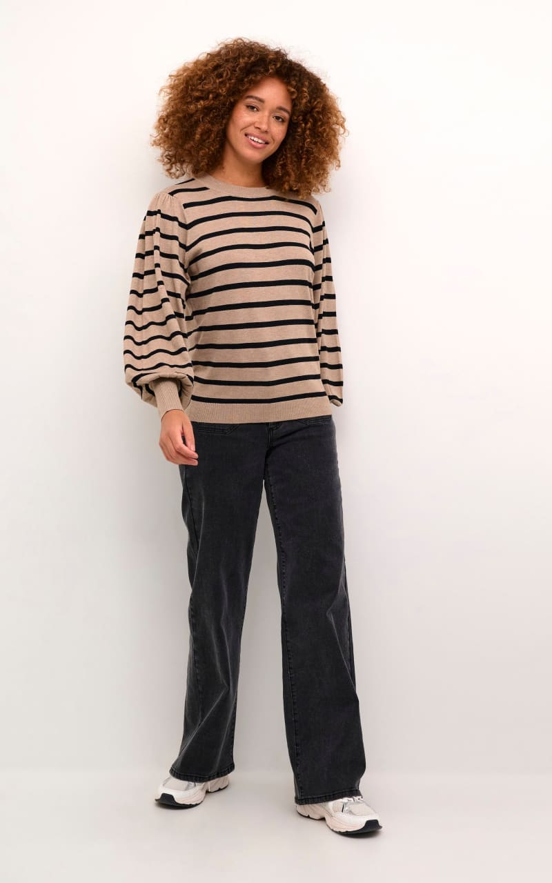 Kaffe- Lizzy Stripe Knit Pullover - sweater