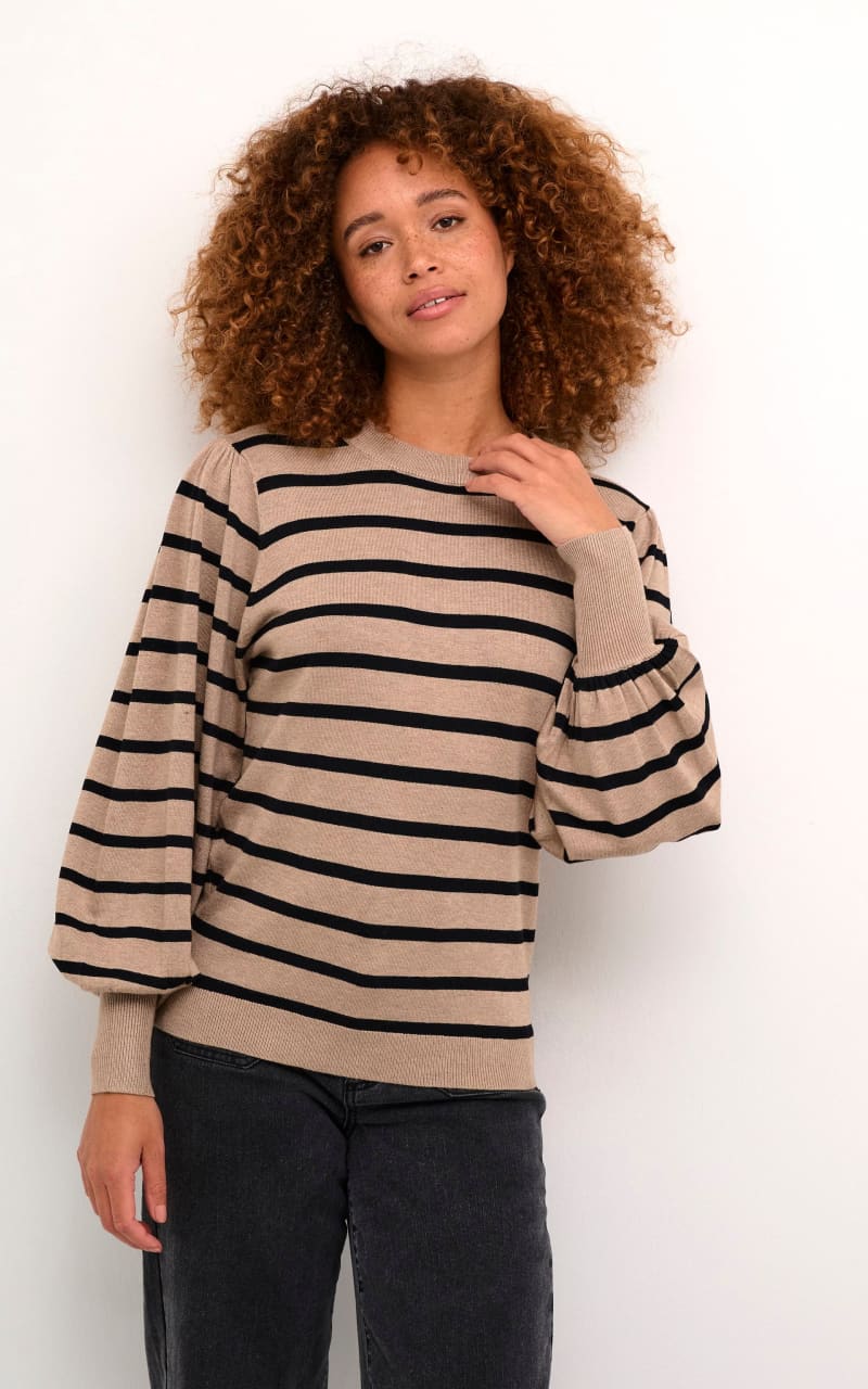 Kaffe- Lizzy Stripe Knit Pullover - sweater