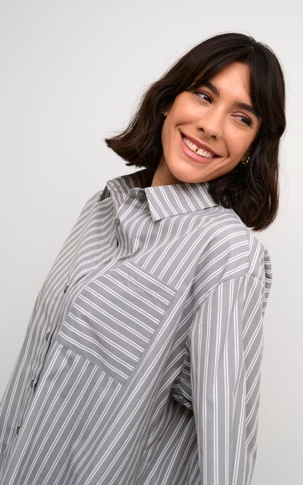 Kaffe- Mackie Button Shirt - Shirts & Tops