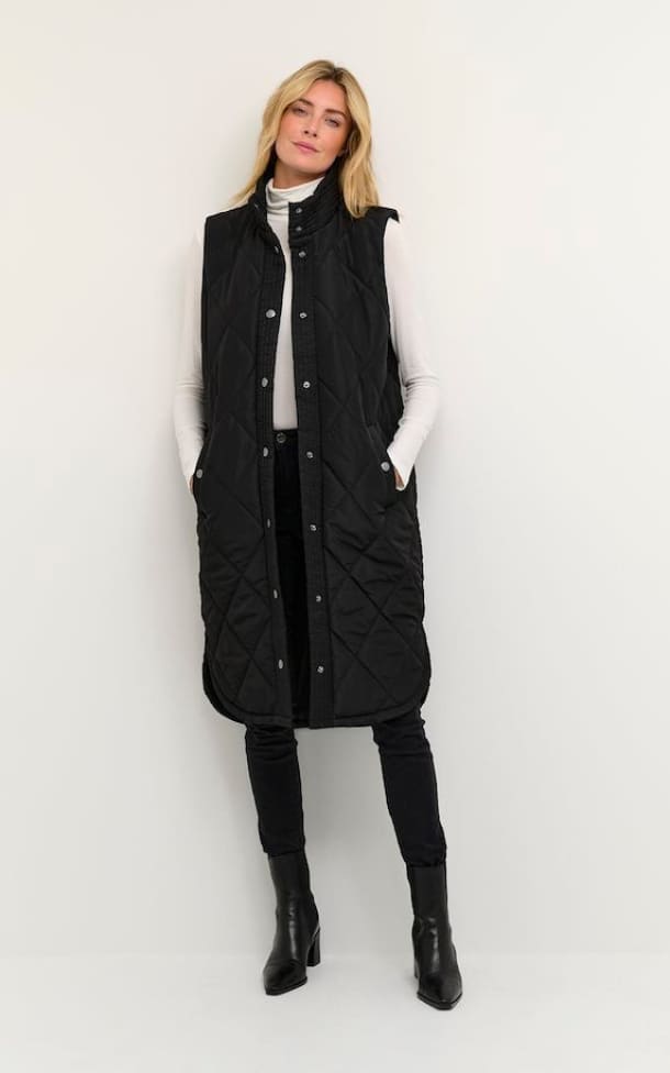 Kaffe- Meria Quilted Waistcoat - Outerwear