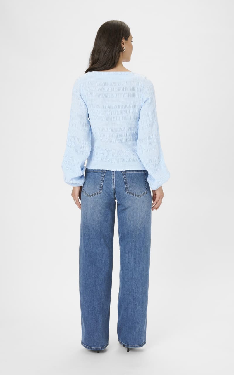 Kaffe- Kourtney Blouse in Nantucket Breeze - Blouses & Tops